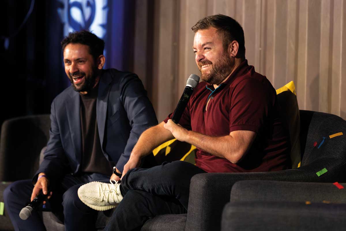 Cimran Shah (left) spoke to Alex Brooker (right) about breaking down barriers for disability representation in media Cimran Shah (left) spoke to Alex Brooker (right) about breaking down barriers for disability representation in media