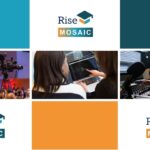 A digital mosaic of sponsors for the Rise Bursary