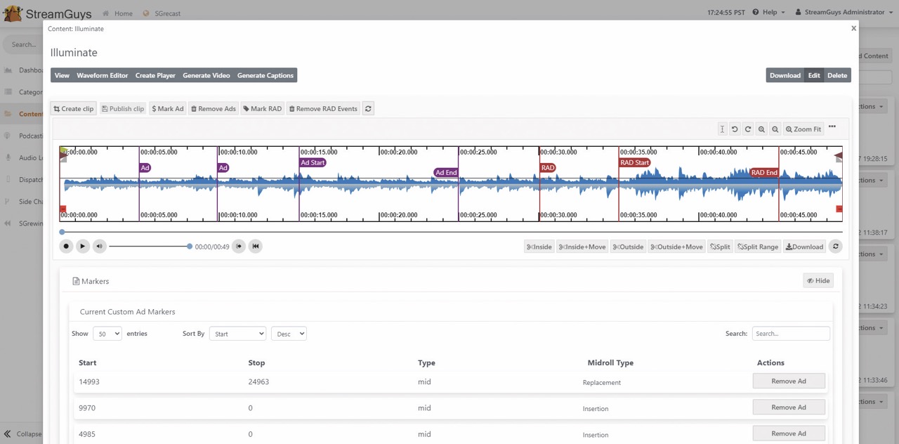 A computer screen showing a graph