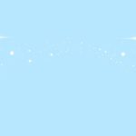 A light blue background with white stars at the top